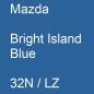 Preview: Mazda, Bright Island Blue, 32N / LZ.